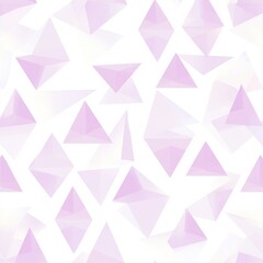 Seamless Abstract Pattern with Blurred Pastel Purple Triangles on White Background