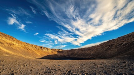 Naklejka premium Volcanic Crater Landscape