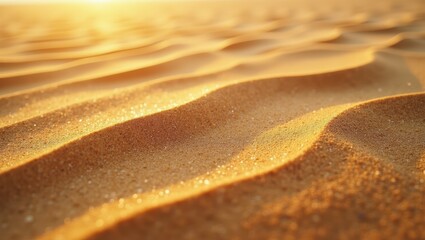 Obraz premium Golden Sand Dunes in the Desert