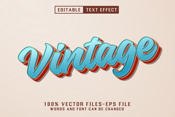 Vintage 3d Text - Editable Text Effect