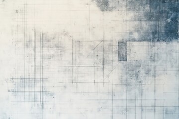 Abstract minimalistic background with fine intersecting lines in soft blue and gray tones, resembling architectural plans or blueprints, creating a modern, structured aesthetic