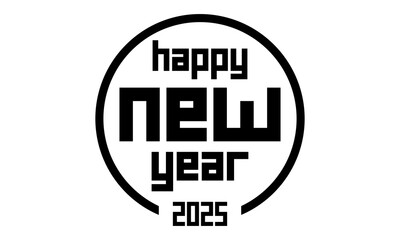 logo happy new year 2025