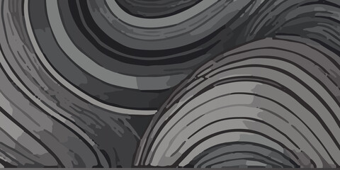 Abstract Industrial Circular Design. Modern Mechanical Pattern with Circles and Lines. Dark Grayscale Geometric Art with Circular Shapes. Abstract Mechanical Gears and Lines Design. Circular Patterns