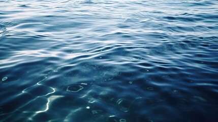 Calm Blue Water Surface with Gentle Ripples