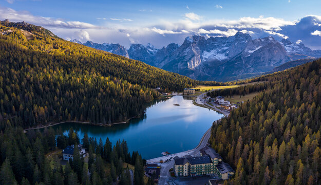 Misurinasee im Herbst / Lago di misurina in fall