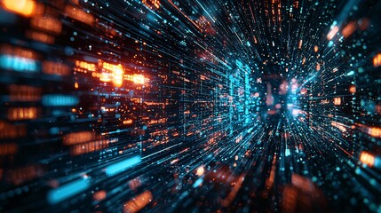 Fototapeta premium Transparent holographic dashboard in futuristic hospital setting real-time health metrics industrial lighting