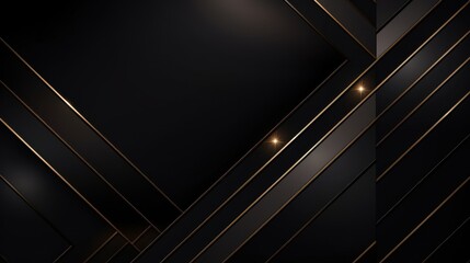 Elegant black and gold geometric abstract background for luxury design