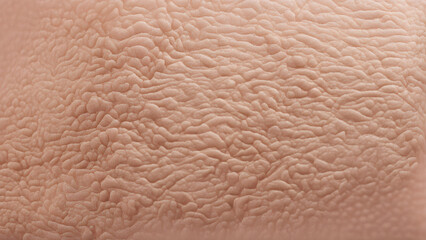 Detailed texture of skin with a soft matte finish slight imperfections visible under soft lighting, AI Generated