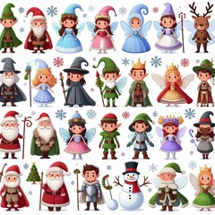 Christmas Characters and Costumes for Carnival