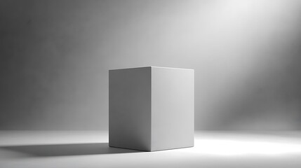 Minimalistic 3D 8.8 in monochrome gray with shadow effects