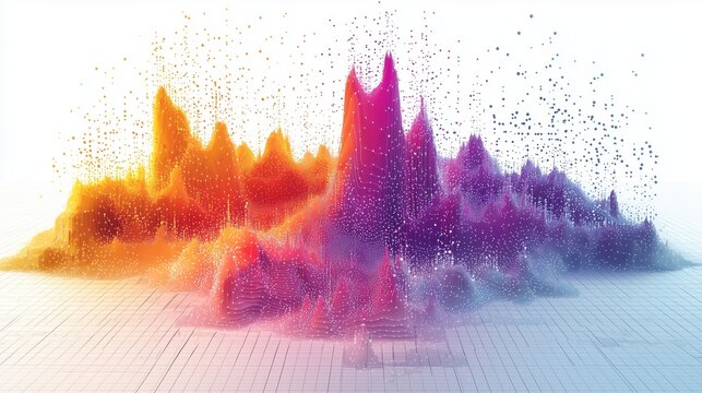 3D Scatter Plot Visualization of Data Correlation