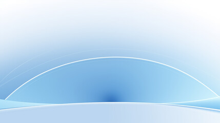 Obraz premium Blue arc wave minimalist background