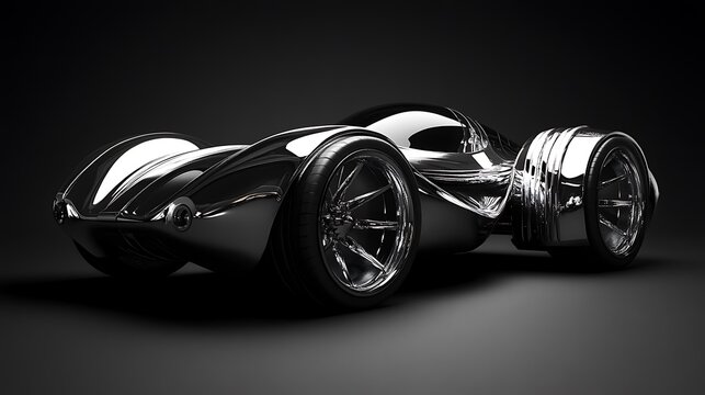 Shiny silver 3D 8.8 on a black background for a sleek look