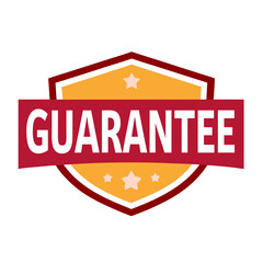 "Guarantee" Badge with Hexagon Shape and Bold Colors, AI Generation