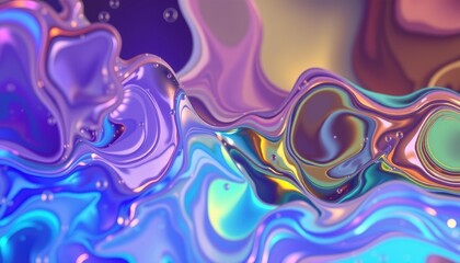 Fototapeta premium Explore the beauty of colorful fluid abstract art
