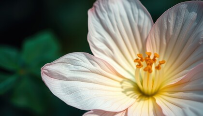 Fototapeta premium Explore the beauty of delicate flower petals in nature