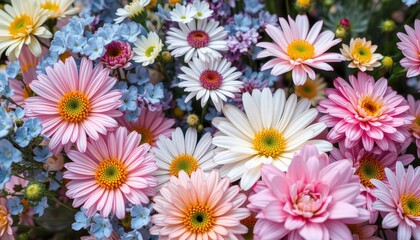 Fototapeta premium Explore the beauty of vibrant floral arrangements in stunning colors