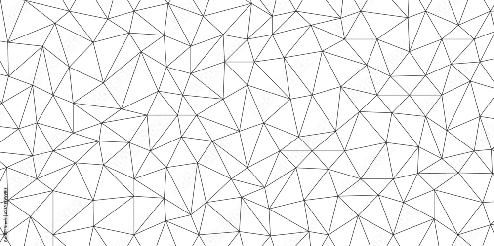 Poster Abstract low poly geometric triangle grid background. Mockup isolated on white background. Retro of geometric shapes. Stock vector technology graphic web design wallpaper template, vector illustration