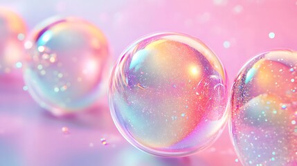 Sparkling 3D 7.7 with a glitter effect on a pastel background