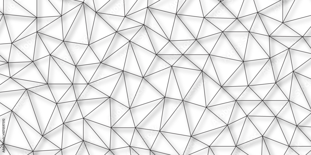 Aufkleber abstract modern black lines seamless pattern. subtle ornament with delicate grid, lattice, net, tria