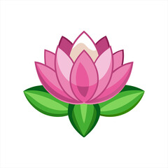 Lotus flower feminine logo design vector Icon illustration