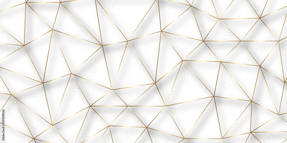 Poster abstract modern golden lines seamless pattern. subtle ornament with delicate grid, lattice, net, tri