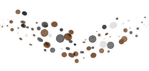  Colorful confetti on white background