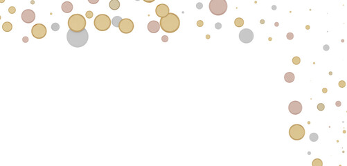 Joyful Deluge: Brilliant 3D Illustration Showcasing an Overflow of gold Confetti