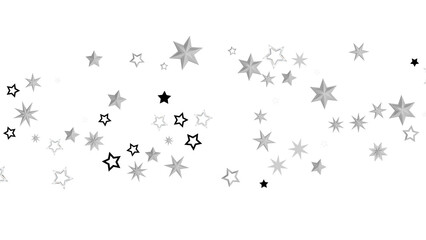 A digital illustration featuring white stars on a black background creating an abstract and cosmic starry night.