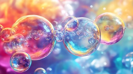 Floating 3D bubble-style 6.6 with a pastel background
