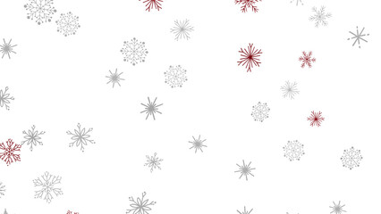 Winter christmas sky with falling snow