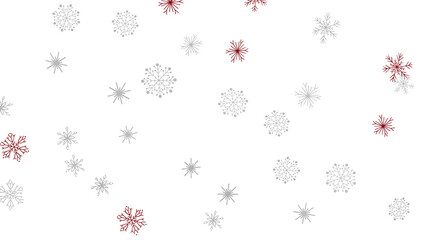 With Realistic Snowflakes Overlay On Light Silver Backdrop. Xmas Holidays