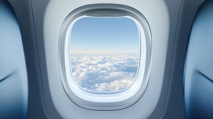 Naklejka premium View from Airplane Window