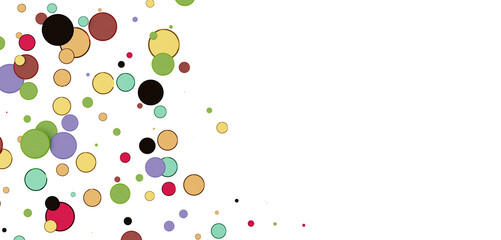 Multicolor confetti abstract background with a lot of falling pieces, isolated on a white background. Festive decorative tinsel element for design