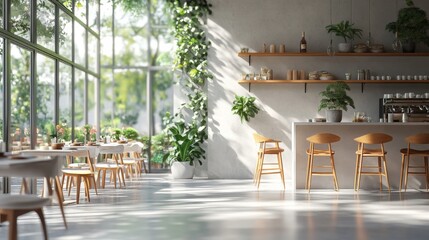 Chic Modern Café Interior