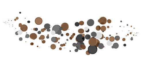  Multicolored confetti on white