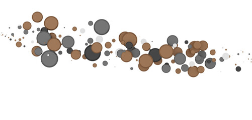  Colorful confetti on white background