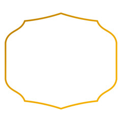 Aesthetic gold vintage frame