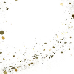 silver confetti explosion festive background