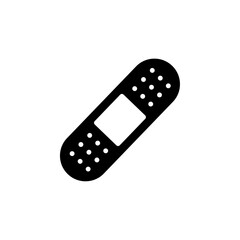 Bandage Icon black and white vector sign