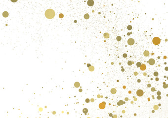Shimmering Bliss: Mesmeric 3D Illustration Depicting Glistening gold Confetti