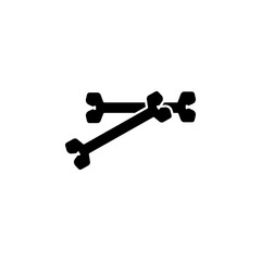 Bones icon black and white vector sign