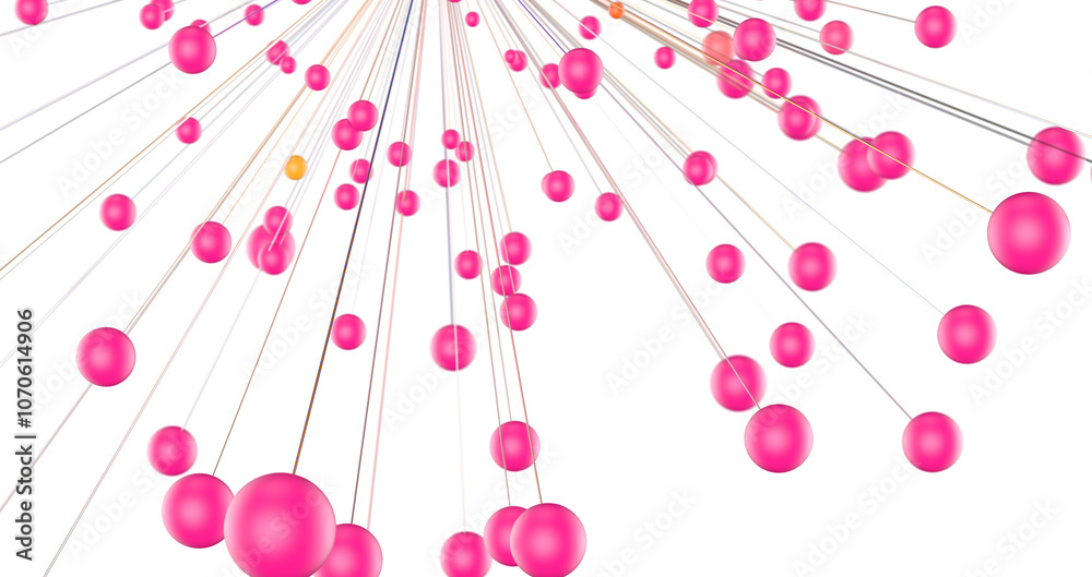Poster network holding in hand 3d connection data