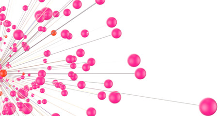 network holding in hand 3d connection data