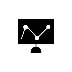 Dashboard icon black and white vector sign