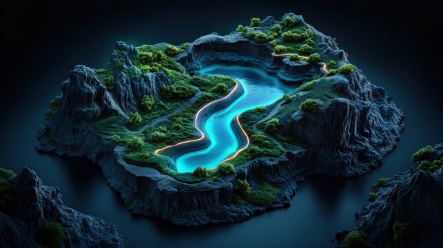 Interactive Holographic Map of Renewable Energy Sources