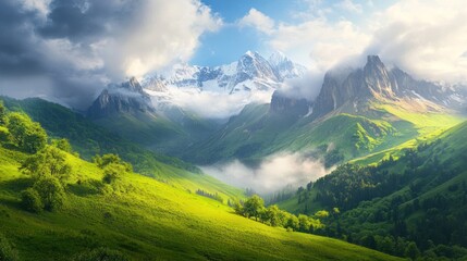Obraz premium Majestic Mountain Range