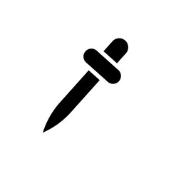 Eye Dropper Icon black and white vector sign