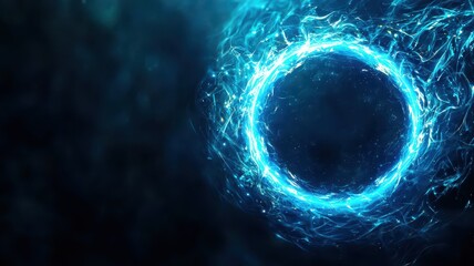 Explore the enigmatic blue energy ring and its mystical visual appeal for creative projects