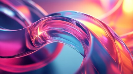 Abstract Colorful Fluid Swirls